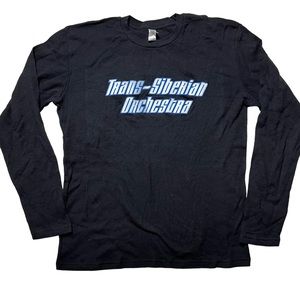 NWOT Pima Apparel Trans-Siberian Orchestra Long Sleeve Waffle Knit Tee Sz M L